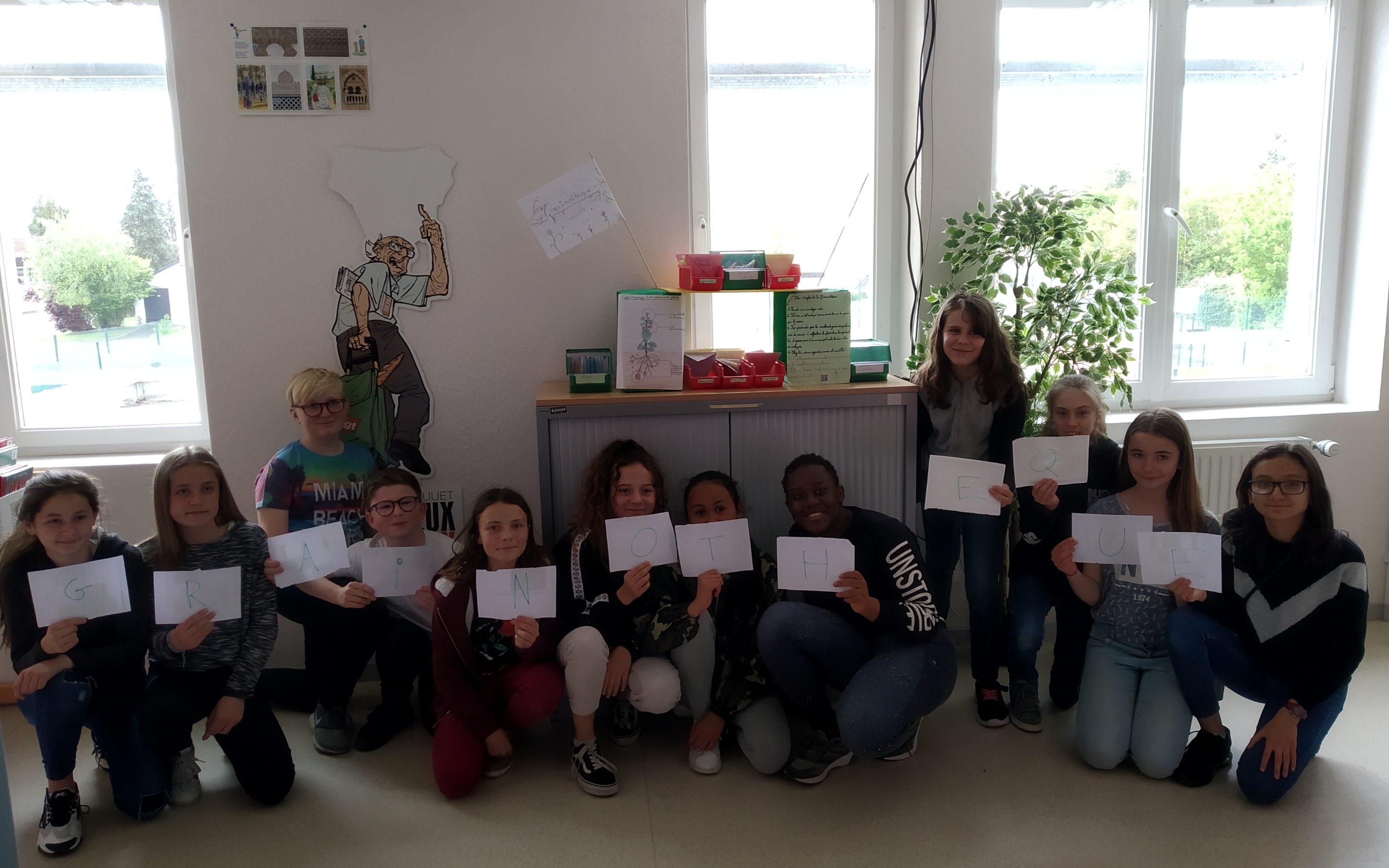 Inauguration de la grainothèque du collège