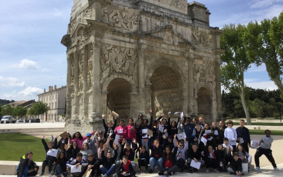 Lundi 20 Mai : Orange et le Pont du Gard