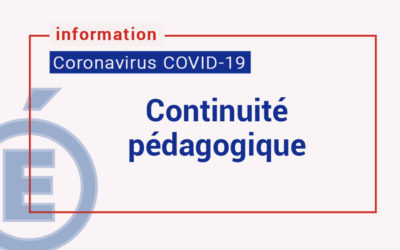 IMPORTANT A LIRE : Continuité pédagogique fin d’année ajustement du 10 mai